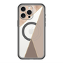 スリムプロテクションプレミアムケース with MagSafe［ マーブルトライアングルパレット - Brown ］