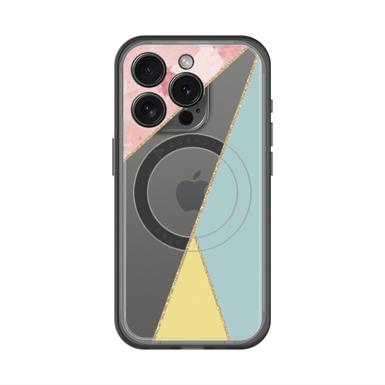 スリムプロテクションプレミアムケース with MagSafe［ マーブルトライアングルパレット - Mix ］