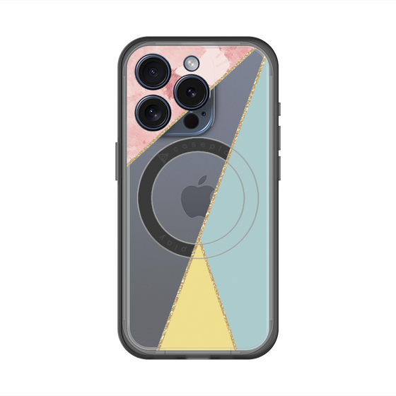 スリムプロテクションプレミアムケース with MagSafe［ マーブルトライアングルパレット - Mix ］