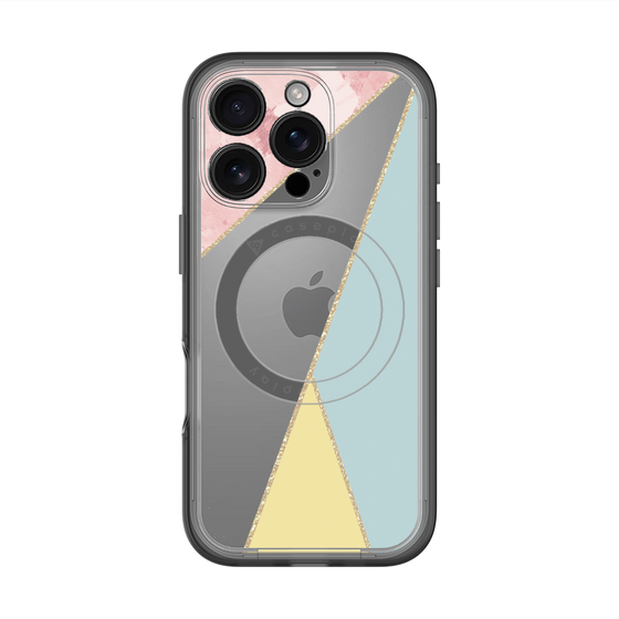 スリムプロテクションプレミアムケース with MagSafe［ マーブルトライアングルパレット - Mix ］