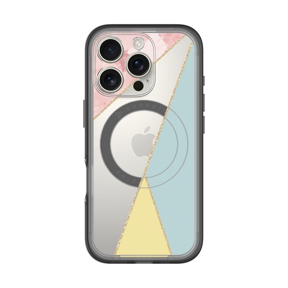 スリムプロテクションプレミアムケース with MagSafe［ マーブルトライアングルパレット - Mix ］