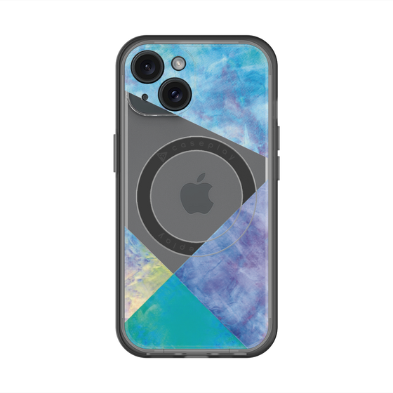 スリムプロテクションプレミアムケース with MagSafe［ 朝焼けパステルパレット - Blue ］