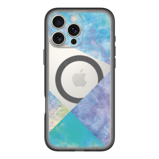 スリムプロテクションプレミアムケース with MagSafe［ 朝焼けパステルパレット - Blue ］