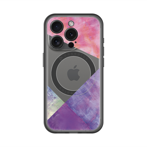 スリムプロテクションプレミアムケース with MagSafe［ 朝焼けパステルパレット - Purple ］