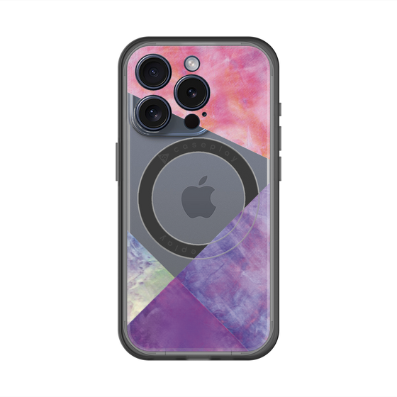 スリムプロテクションプレミアムケース with MagSafe［ 朝焼けパステルパレット - Purple ］