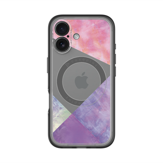 スリムプロテクションプレミアムケース with MagSafe［ 朝焼けパステルパレット - Purple ］
