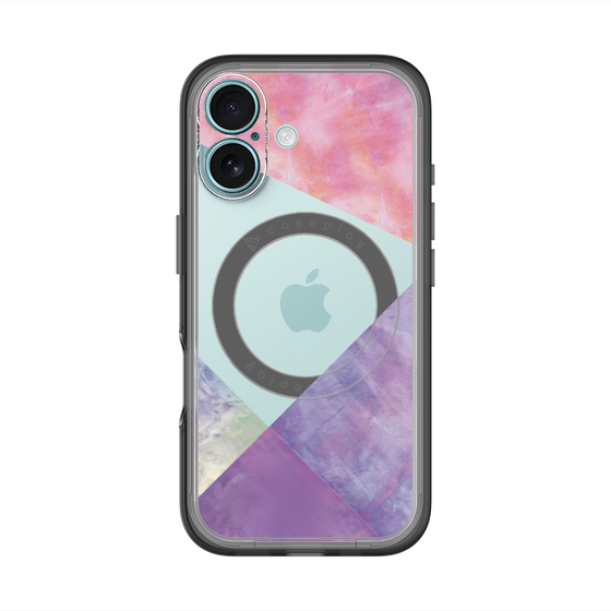 スリムプロテクションプレミアムケース with MagSafe［ 朝焼けパステルパレット - Purple ］