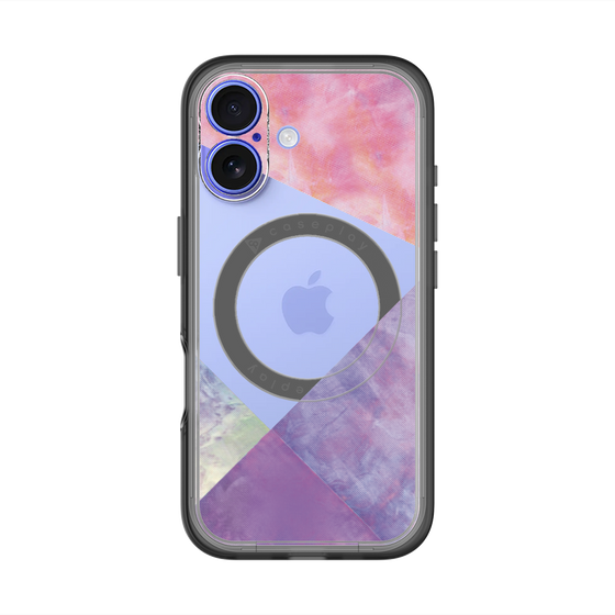 スリムプロテクションプレミアムケース with MagSafe［ 朝焼けパステルパレット - Purple ］