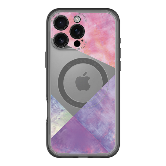 スリムプロテクションプレミアムケース with MagSafe［ 朝焼けパステルパレット - Purple ］
