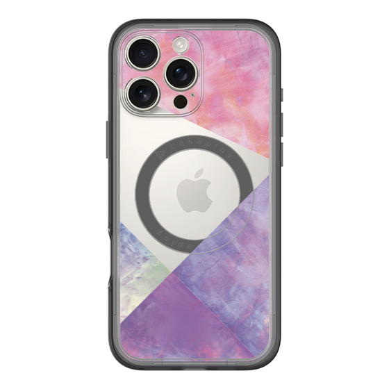スリムプロテクションプレミアムケース with MagSafe［ 朝焼けパステルパレット - Purple ］