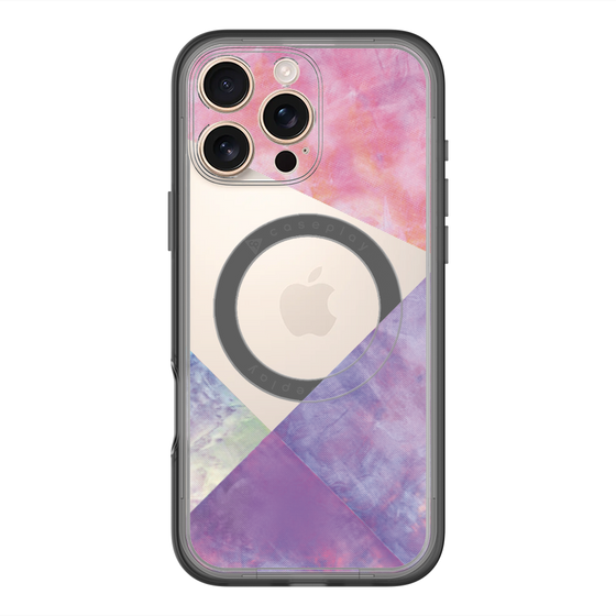 スリムプロテクションプレミアムケース with MagSafe［ 朝焼けパステルパレット - Purple ］