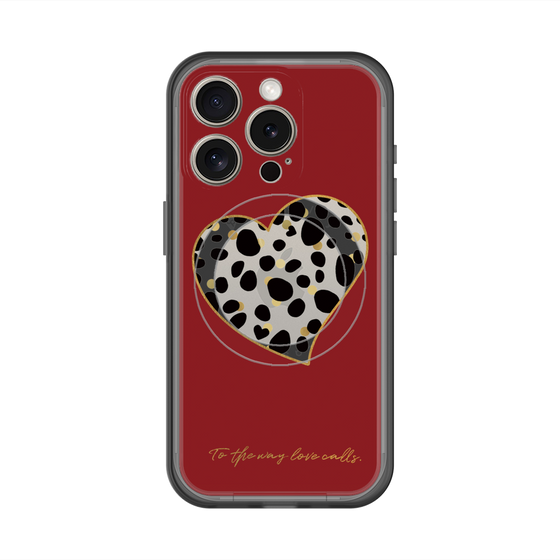 スリムプロテクションプレミアムケース with MagSafe［ ダルメシアンハート ］