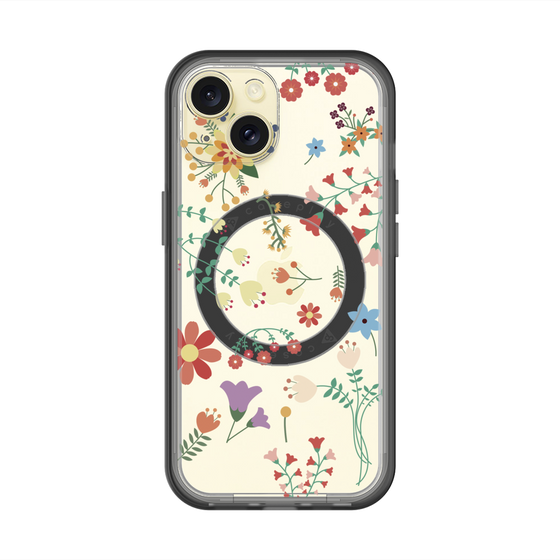 スリムプロテクションプレミアムケース with MagSafe［ キュートな花柄 ］