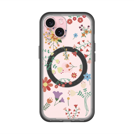 スリムプロテクションプレミアムケース with MagSafe［ キュートな花柄 ］
