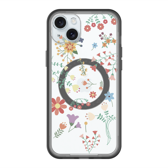 スリムプロテクションプレミアムケース with MagSafe［ キュートな花柄 ］