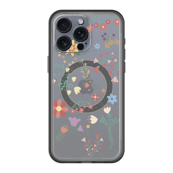 スリムプロテクションプレミアムケース with MagSafe［ キュートな花柄 ］