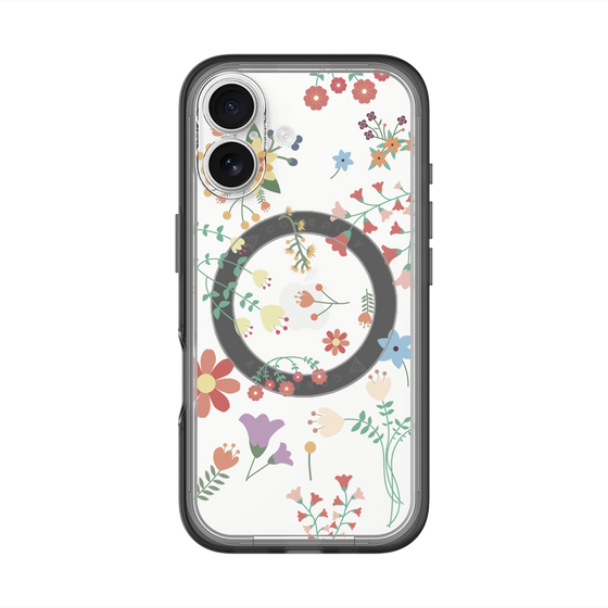 スリムプロテクションプレミアムケース with MagSafe［ キュートな花柄 ］