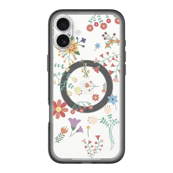 スリムプロテクションプレミアムケース with MagSafe［ キュートな花柄 ］