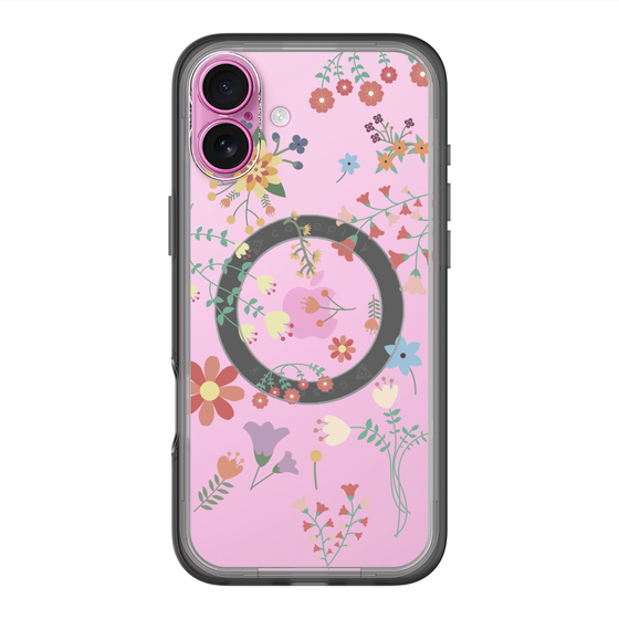 スリムプロテクションプレミアムケース with MagSafe［ キュートな花柄 ］