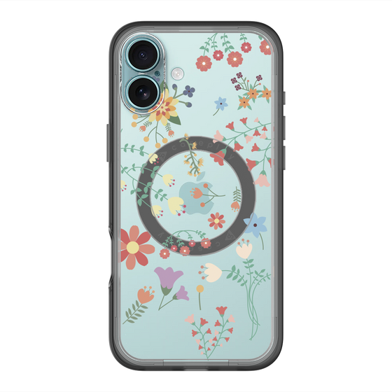 スリムプロテクションプレミアムケース with MagSafe［ キュートな花柄 ］