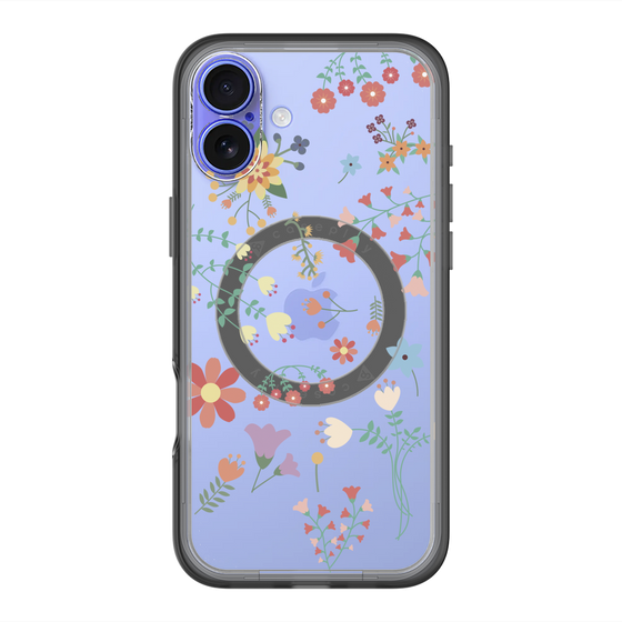 スリムプロテクションプレミアムケース with MagSafe［ キュートな花柄 ］