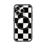 スリムプロテクションプレミアムケース with MagSafe［ 市松模様 - Black ］
