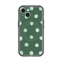 スリムプロテクションプレミアムケース with MagSafe［ 水彩ドット・レトロカラー - Green ］