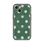 スリムプロテクションプレミアムケース with MagSafe［ 水彩ドット・レトロカラー - Green ］