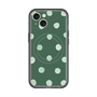 スリムプロテクションプレミアムケース with MagSafe［ 水彩ドット・レトロカラー - Green ］