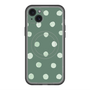 スリムプロテクションプレミアムケース with MagSafe［ 水彩ドット・レトロカラー - Green ］