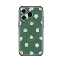 スリムプロテクションプレミアムケース with MagSafe［ 水彩ドット・レトロカラー - Green ］