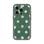 スリムプロテクションプレミアムケース with MagSafe［ 水彩ドット・レトロカラー - Green ］