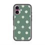 スリムプロテクションプレミアムケース with MagSafe［ 水彩ドット・レトロカラー - Green ］