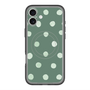 スリムプロテクションプレミアムケース with MagSafe［ 水彩ドット・レトロカラー - Green ］