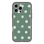 スリムプロテクションプレミアムケース with MagSafe［ 水彩ドット・レトロカラー - Green ］