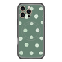スリムプロテクションプレミアムケース with MagSafe［ 水彩ドット・レトロカラー - Green ］