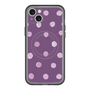 スリムプロテクションプレミアムケース with MagSafe［ 水彩ドット・レトロカラー - Purple ］