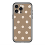 スリムプロテクションプレミアムケース with MagSafe［ 水彩ドット・レトロカラー - Brown ］