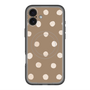 スリムプロテクションプレミアムケース with MagSafe［ 水彩ドット・レトロカラー - Brown ］
