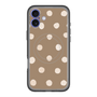 スリムプロテクションプレミアムケース with MagSafe［ 水彩ドット・レトロカラー - Brown ］