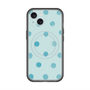 スリムプロテクションプレミアムケース with MagSafe［ 水彩ドット・レトロカラー - Light Blue ］