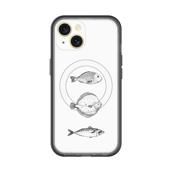 スリムプロテクションプレミアムケース with MagSafe［ Coexist No.1 - White ］
