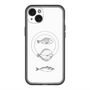スリムプロテクションプレミアムケース with MagSafe［ Coexist No.1 - White ］