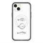 スリムプロテクションプレミアムケース with MagSafe［ Coexist No.1 - White ］