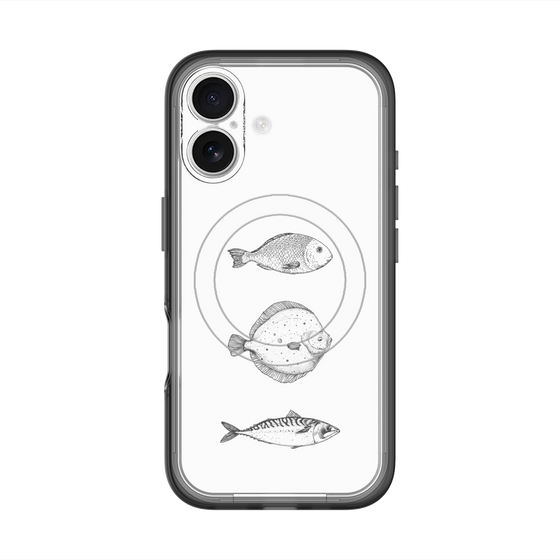 スリムプロテクションプレミアムケース with MagSafe［ Coexist No.1 - White ］