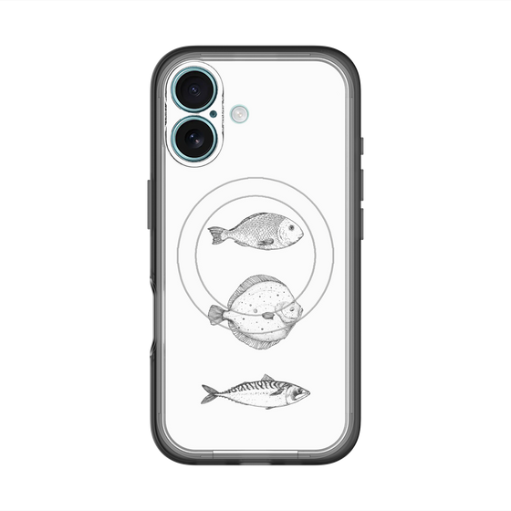スリムプロテクションプレミアムケース with MagSafe［ Coexist No.1 - White ］
