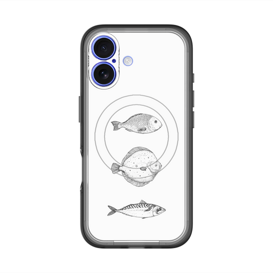 スリムプロテクションプレミアムケース with MagSafe［ Coexist No.1 - White ］