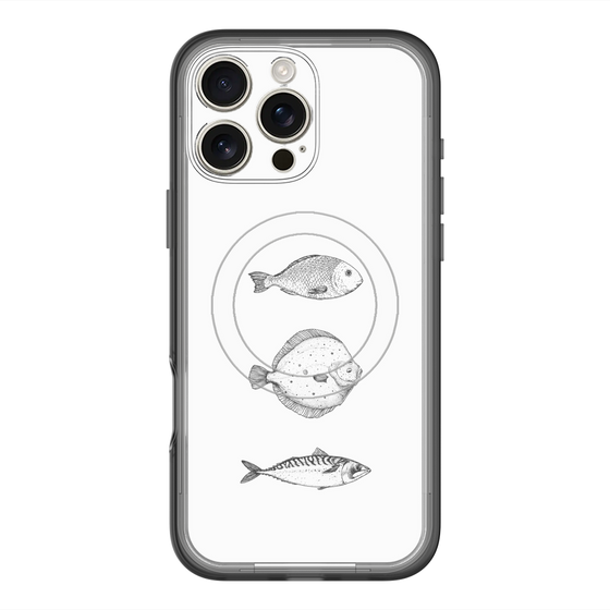 スリムプロテクションプレミアムケース with MagSafe［ Coexist No.1 - White ］