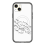 スリムプロテクションプレミアムケース with MagSafe［ Coexist No.2 - White ］