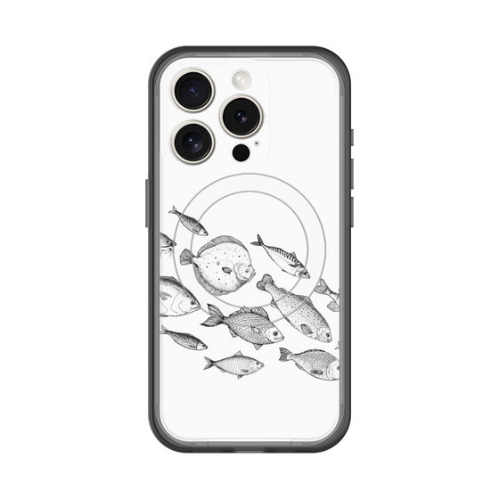 スリムプロテクションプレミアムケース with MagSafe［ Coexist No.2 - White ］